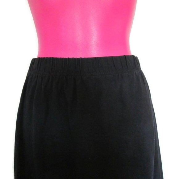 grunge clothes 1990s vintage black goth maxi skirt size small - Picture 3 of 3